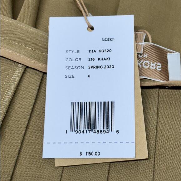 NWT Michael Kors Collection Wool Serge Pleated Skirt Size‎ 6 Career Academia - Picture 7 of 9